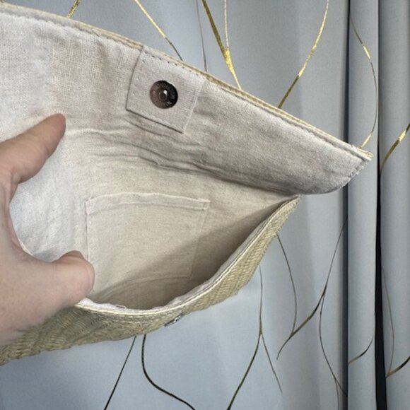 Nordstrom “Bonjour Summer” Skinny Straw Tote & Clutch Set – New, Never Used - Picture 7 of 7